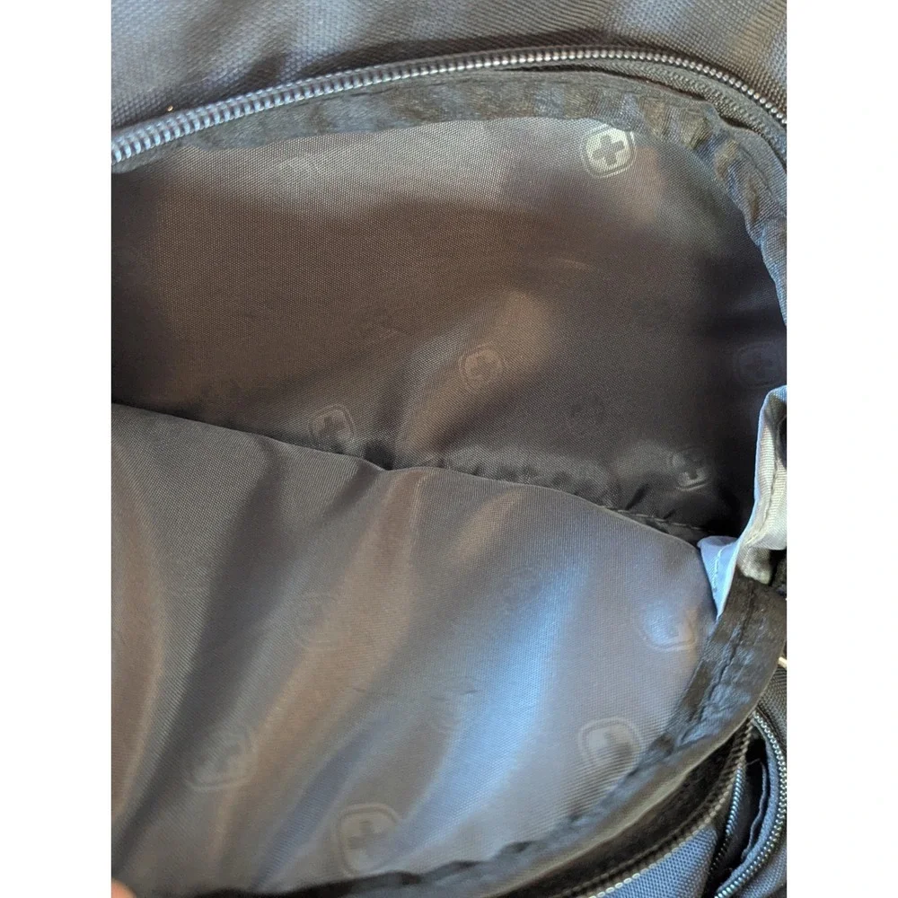 Wenger SWISSGEAR Synergy Laptop Backpack‎ Black Gray Work School Travel Bag